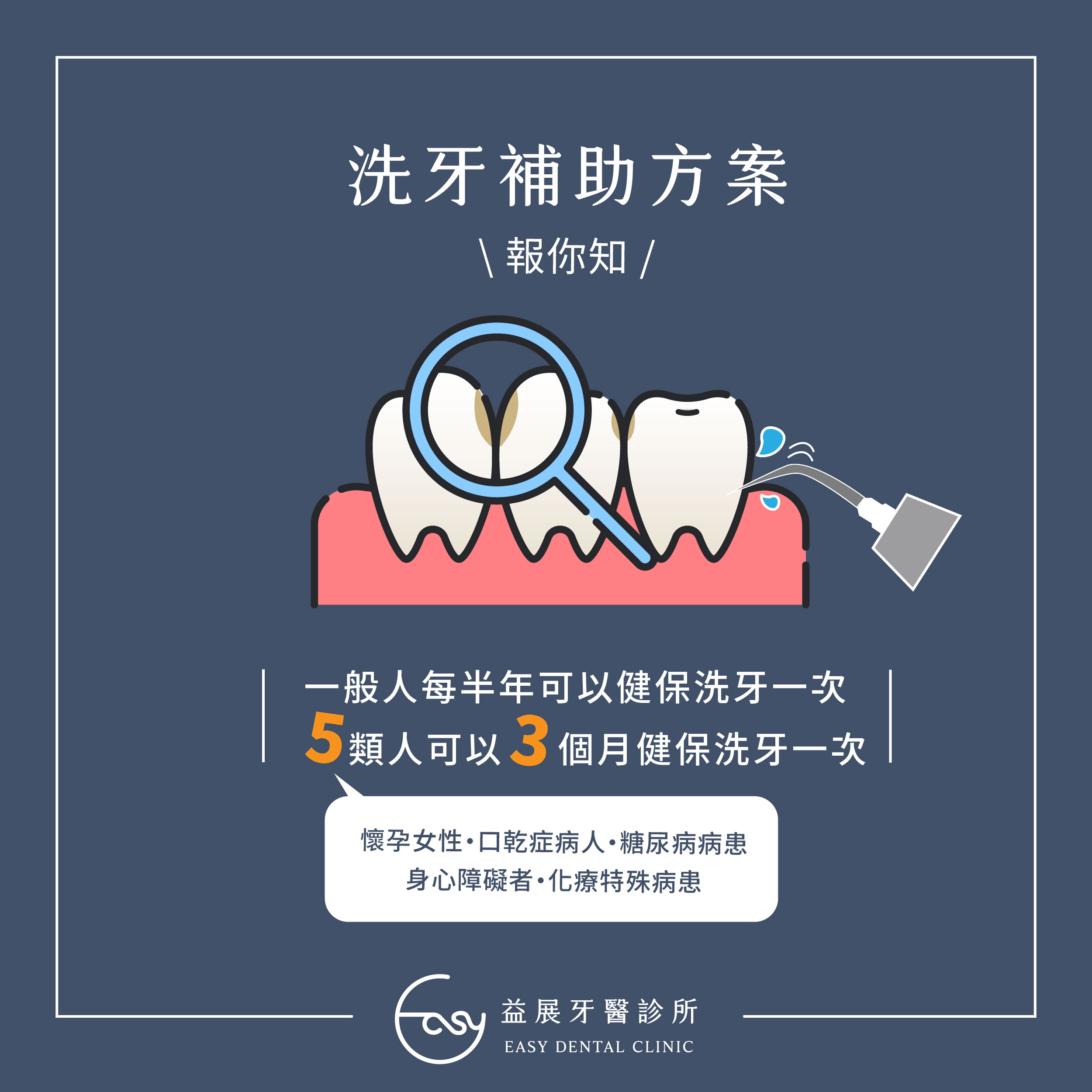 只有刷牙是不夠的!政府現行洗牙補助方案報你知!