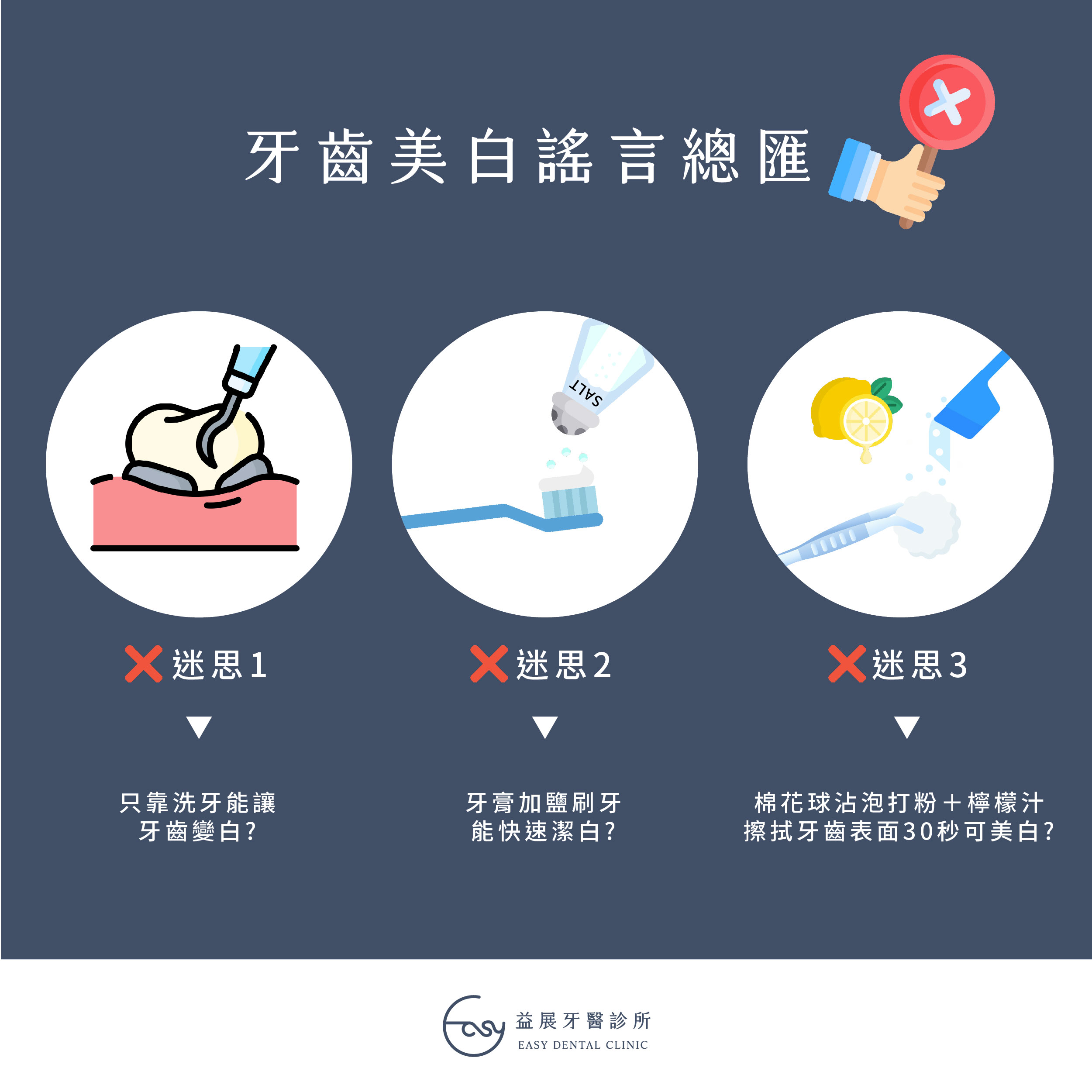 牙齒美白謠言破解!