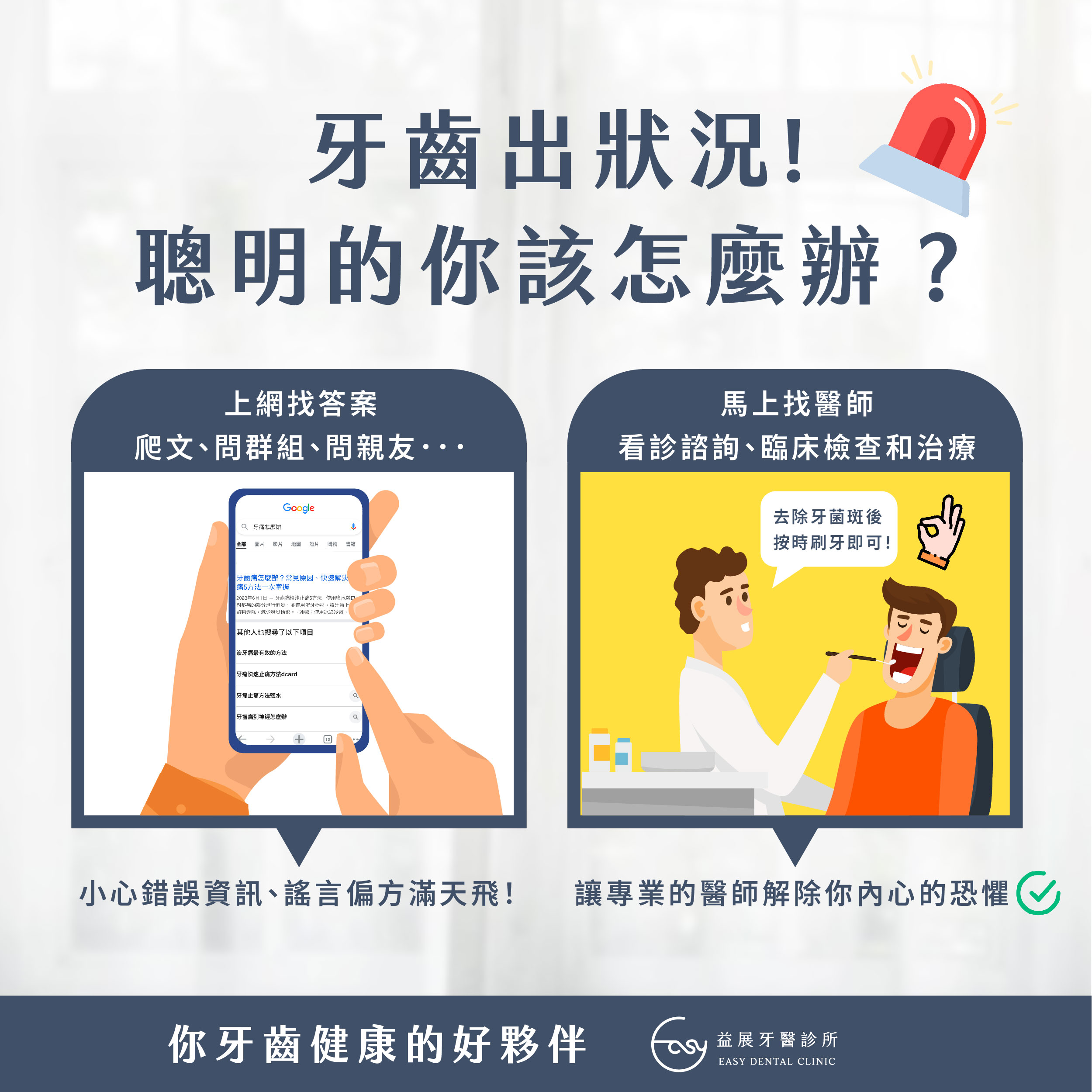 牙齒不舒服，你的第一反應是什麼？